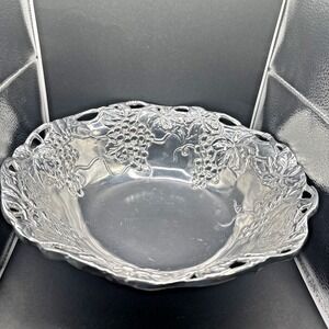 Vintage 1995 Arthur Court Designs Grape Collection 12" Aluminum Serving Bowl